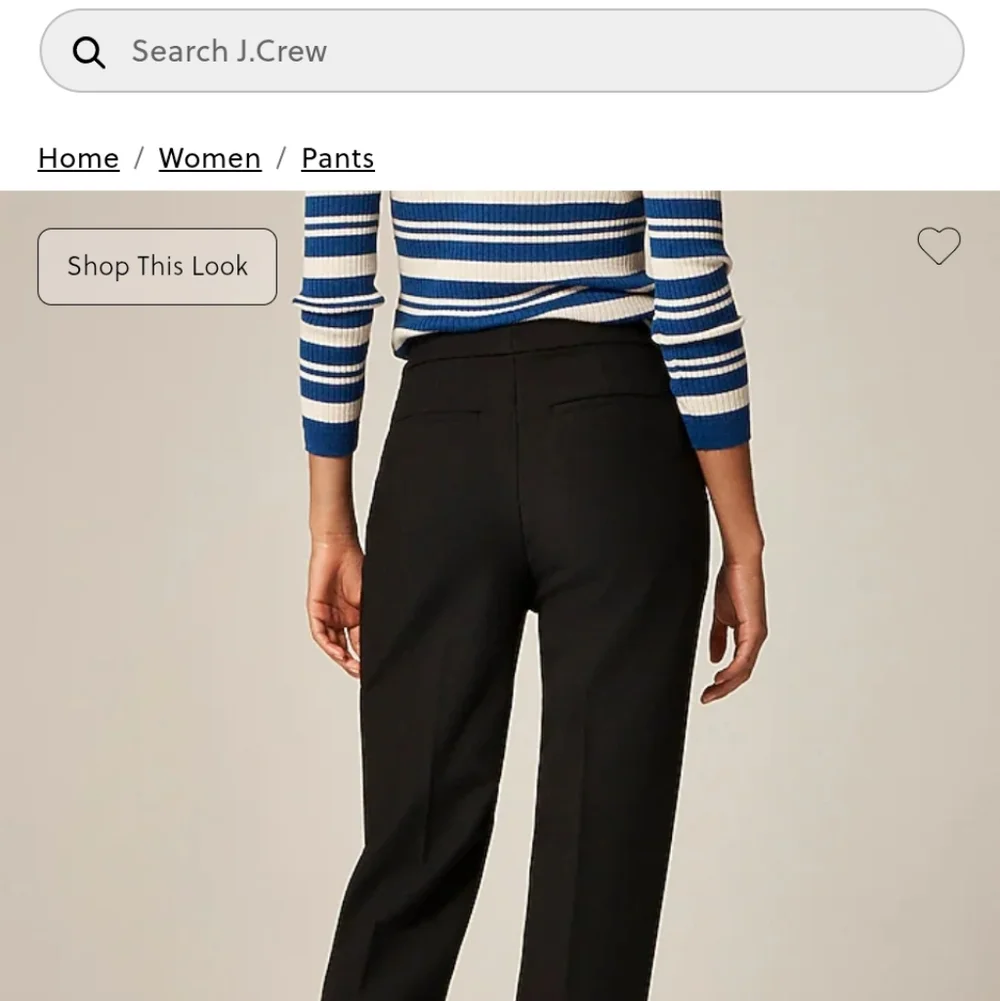 J Crew  Kate straight-leg pant in four-season stretch Size 2  NWT CC441
